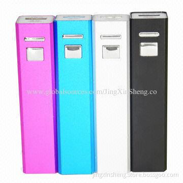 High-efficiency Portable Power Banks with 5V/500mAh Output, 94 x 22 x 21mm Size